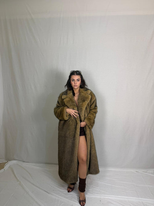 Pelliccia effetto vintage