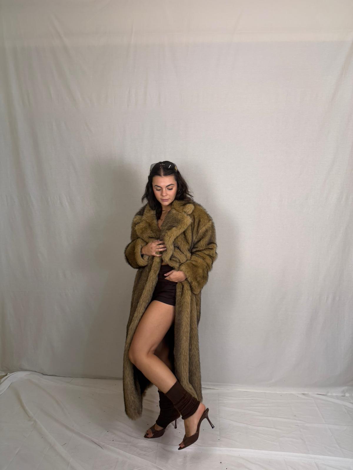 Pelliccia effetto vintage