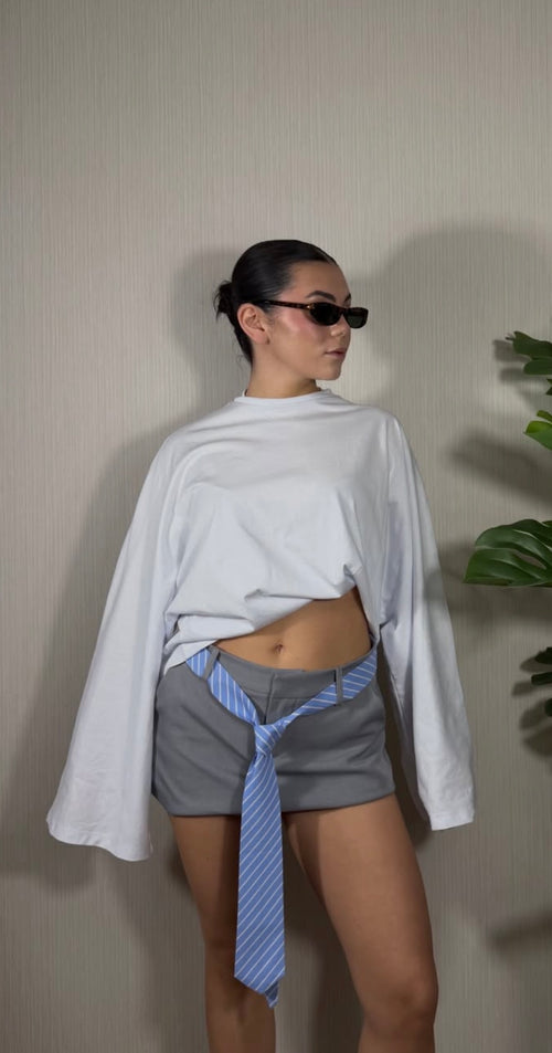 Minigonna con cravatta Lumina