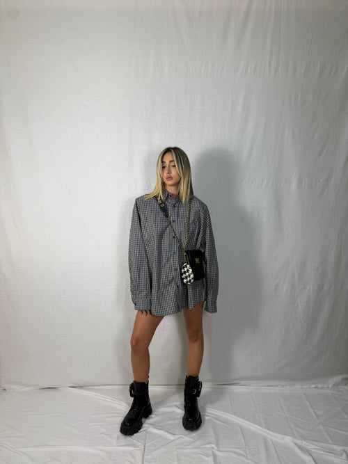 Camicia a quadri con spalline